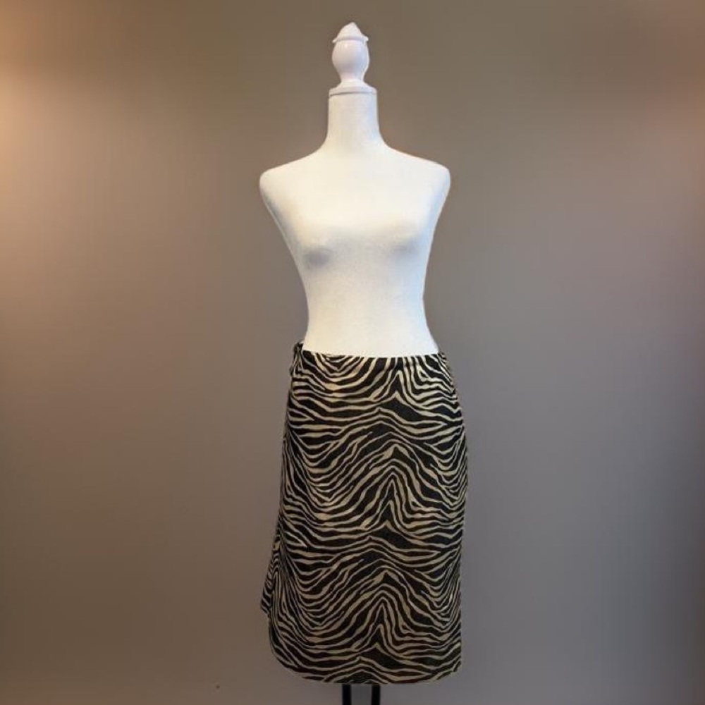 Vintage Anne Klein Zebra Print skirt